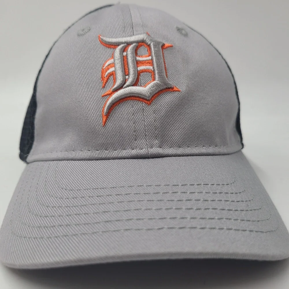 Toddler-Child Detroit Tigers Hat Fitted Mesh New Era 39Thirty Gray Orange MLB